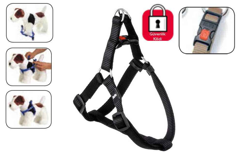 Karlie KİLİTLİ GÖĞÜS TASMA S 25-45CM SİYAH 