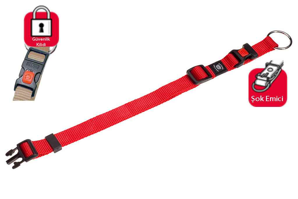 Karlie KİLİTLİ BOYUN TASMA S 30-45CM KIRMIZI 