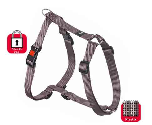 Karlie KİLİTLİ GÖĞÜS TASMA XL 90-120CM GRİ 