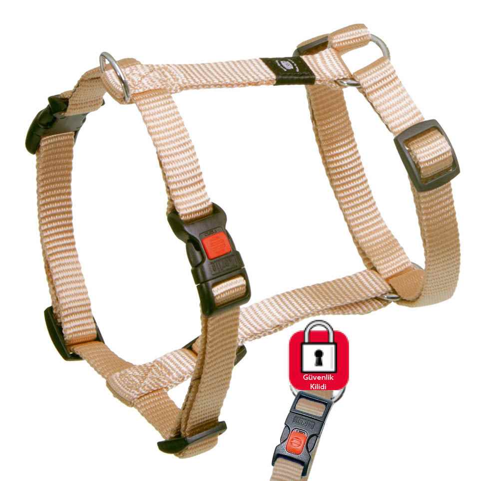 Karlie KİLİTLİ GÖĞÜS TASMASI XS 25-40CM BEJ