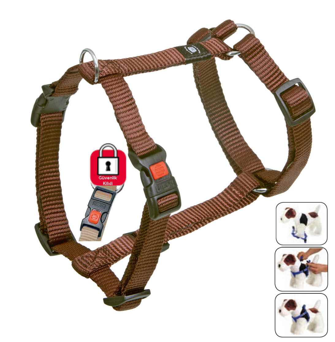 Karlie KİLİTLİ GÖĞÜS TASMASI XL 90-120CM K.RENGİ