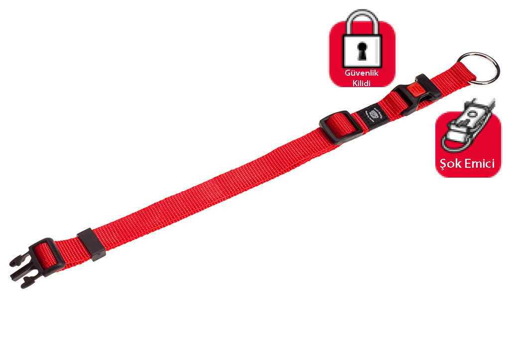 Karlie KİLİTLİ BOYUN TASMA XL 55-75CM KIRMIZI 
