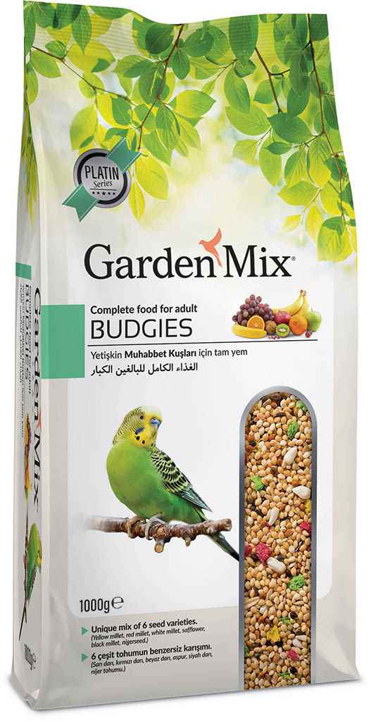 GARDENMİX PLATİN MEYVELİ MUHABBET KUŞ YEMİ 1kg