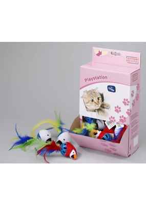 EUROPET KEDİ OYUNCAĞI TOPLU PÜSKÜLLÜ 24 LÜ