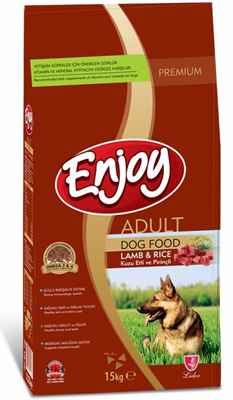 Enjoy Yetişkin Kuzu Etli Pirinçli Köpek Maması 15 Kg