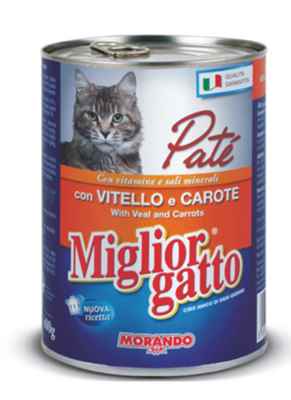 MIGLIOR GATTO KEDİ KONSERVE DANAHAVUÇ PATE 400 GR