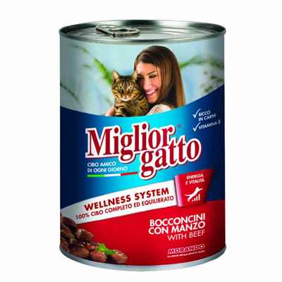 MIGLIOR GATTO KEDİ KONSERVE BİFTEK 405 GR