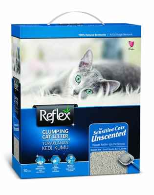 REFLEX SENSİTİVE KOKUSUZ KEDİ KUMU 10 LT