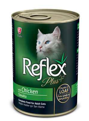 Reflex Plus Tavuklu Kedi Konserve Pate İçinde Et Parçacıklı 400 Gr