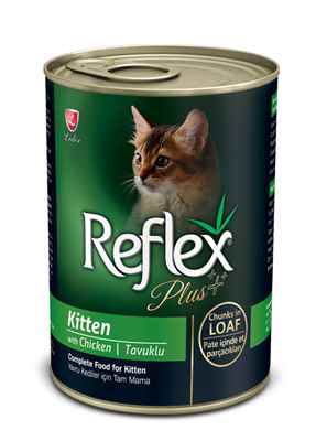 Reflex Plus Tavuklu Yavru Kedi Konserve Pate İçinde Et Parçacıklı 400 Gr