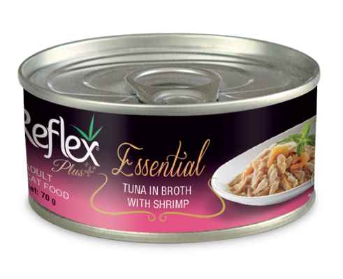 REFLEX PLUS ESSENTIAL KEDİ TONBALK&KARİDESLİ70GR