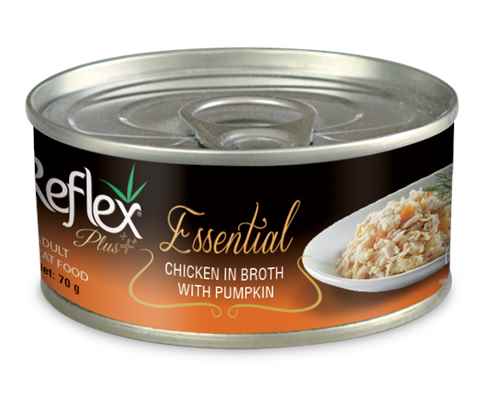 REFLEX PLUS ESSENTIAL KEDİ TAVUK&BALKABAK 70 GR