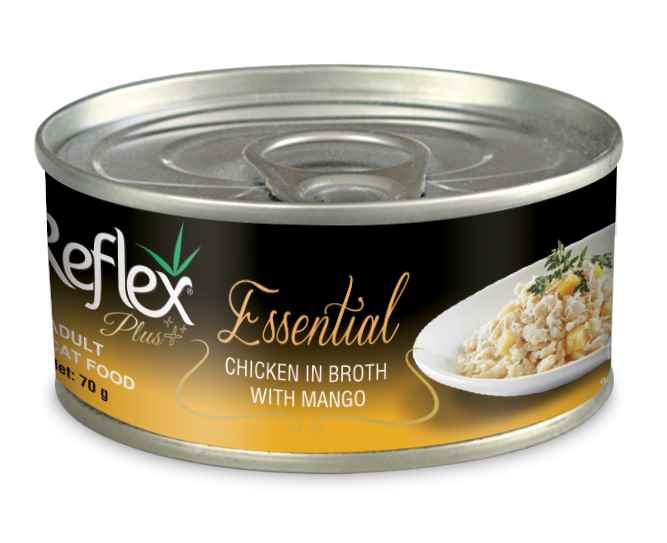 REFLEX PLUS ESSENTIAL KEDİ TAVUK&MANGOLU 70 GR