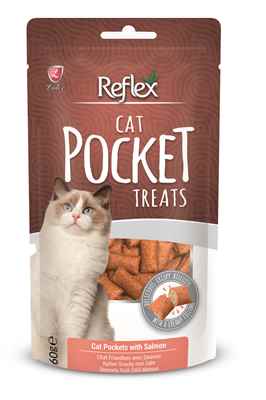 Reflex Pocket Deri Ve Tüy Sağlığı İçin Somonlu Kedi Ödülü 60 Gr