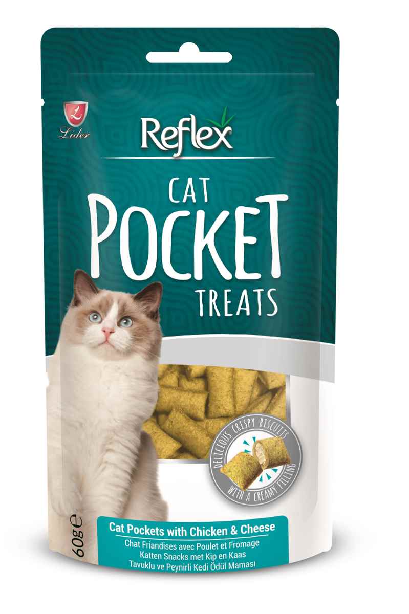 Reflex Pocket Tavuklu ve Peynirli Kedi Ödül Maması 60gr