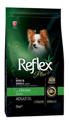 Reflex Plus Küçük Mini Irk Tavuklu Yetişkin Köpek Maması 3 Kg