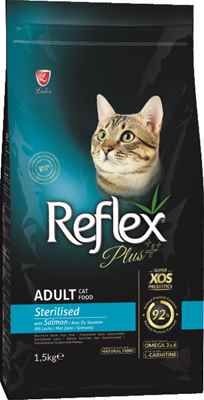 REFLEX PLUS CAT STERİLİSED SALMON 1,5 KG