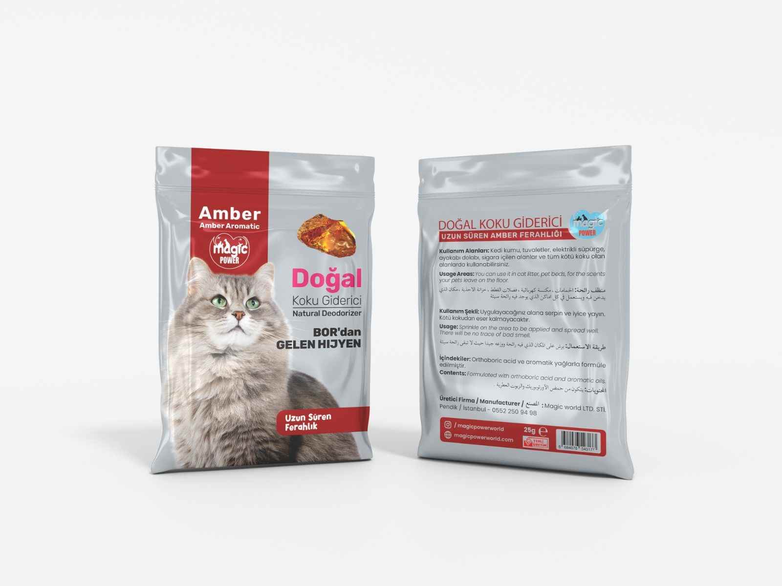 MAGİC POWER TOZ KOKU GİDERİCİ AMBER ÖZLÜ(15 Lİ)