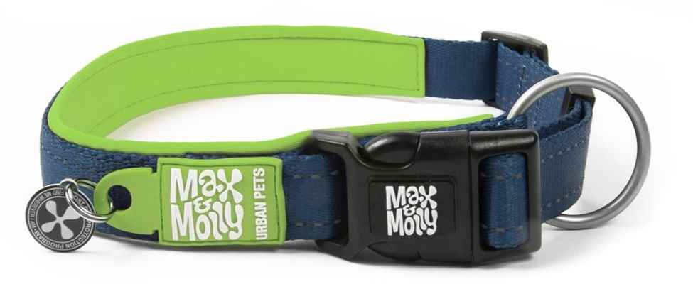 Max & Molly Smart ID Matrix Lime Green Boyun Tasması-Small
