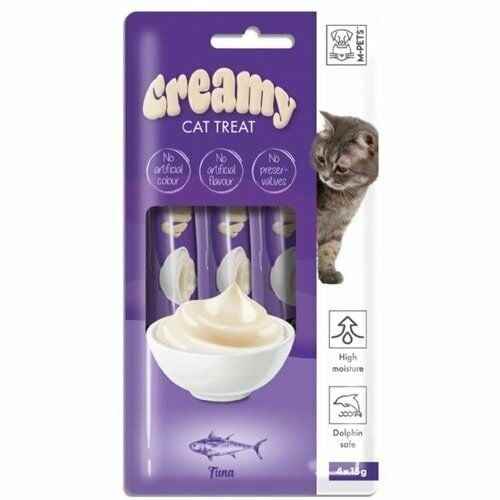 M-PETS CREAMY TON BALIKLI KEDİ ÖDüLÜ 4X15GR (10LU PAKET)