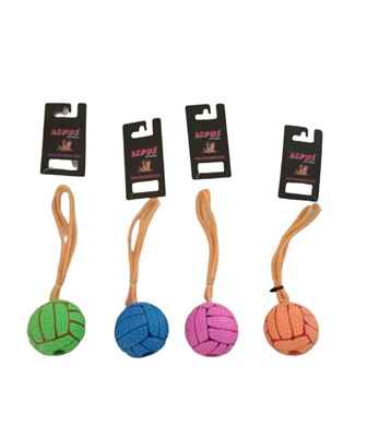 KÖPEKLER İÇİN KAUÇUK İPLİ BALL ZİLLİ OYUNCAK