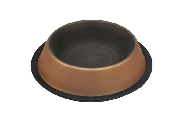 Kaymaz Tabanlı İç Dış Renkli Mama ve Su Kabı (XS)
