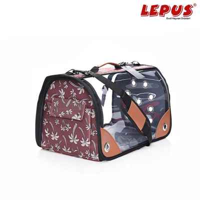 Şeffaf Fly Bag Çanta - Palmiye Kahve (Medium)