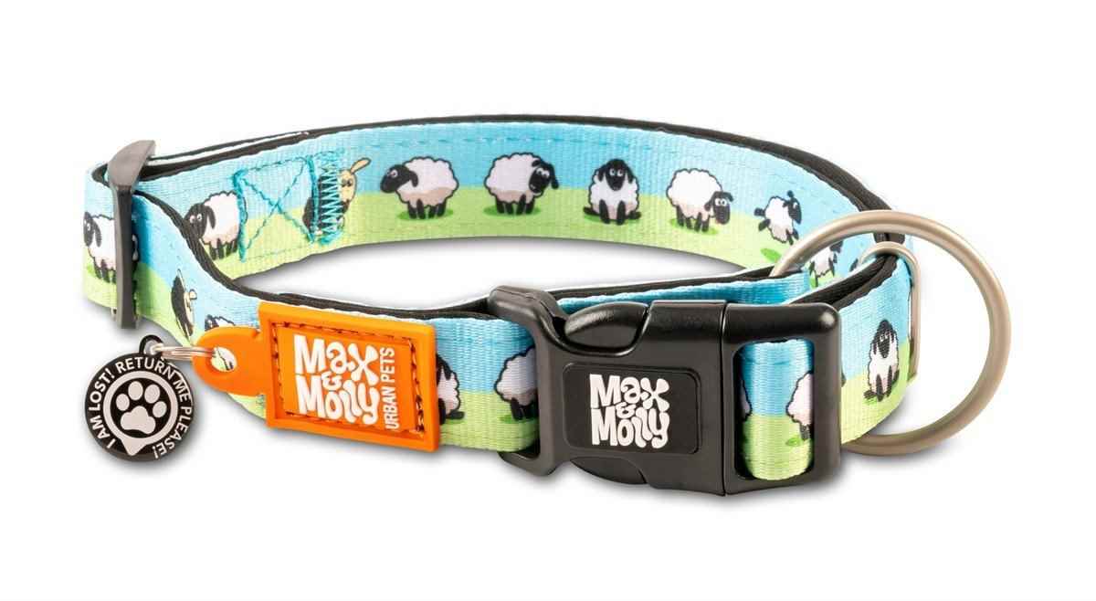 Max & Molly Smart ID Black Sheep Boyun Tasması-Medium