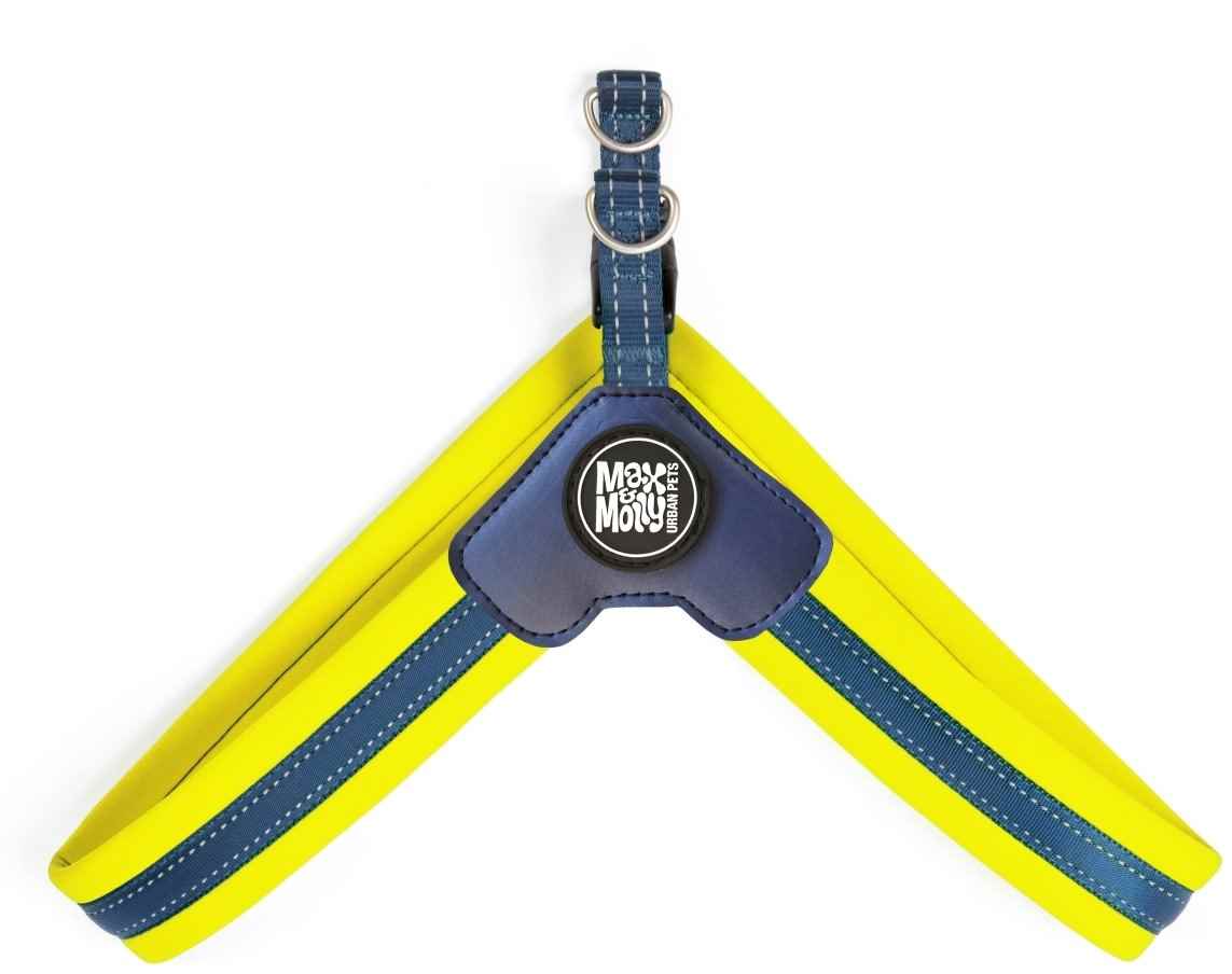 Max & Molly Q-Fit Matrix Yellow Göğüs Tasması-2Xsmall