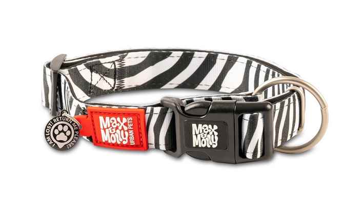 Max & Molly Smart ID Zebra Boyun Tasması-Medium