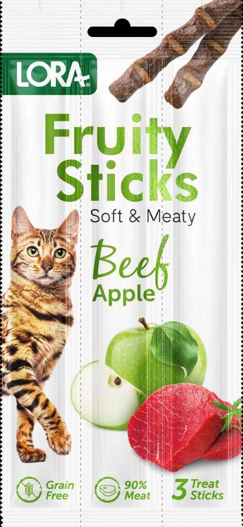 PROFF KEDİ ÖDÜLÜ ELMA-SIĞIR 3 ADET 24 LÜ PAKET