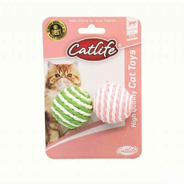 KEDİLER İÇİN 2Lİ RENKLİ TOP OYUNCAK