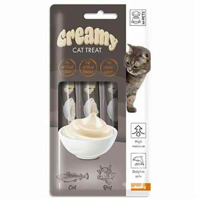 M-PETS CREAMY MORİNA BALIKLI BİFTEKLi KEDİ ÖDÜLÜ 4X15GR (10LU PAKET)
