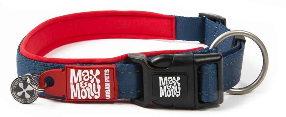 Max & Molly Smart ID Matrix Red Boyun Tasması-Small