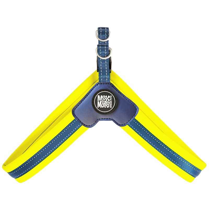 Max & Molly Q-Fit Matrix Yellow Göğüs Tasması-Xlarge