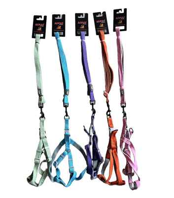 KÖPEKLER İÇİN COTTON GÖĞÜS TASMASI:+GEZDİRME 1,5CM