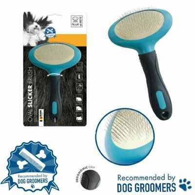 M-PETS KÖPEKLER İÇİN İNCE TELLİ OVAL FIRÇA (L)