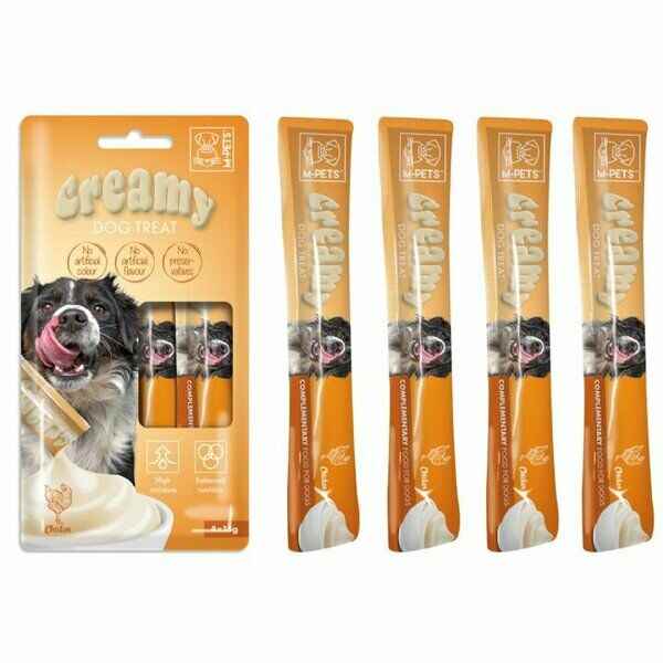 M-PETS KÖPEK ÖDÜLÜ CREAMY TON BALIKLI 4X15GR (10LU PAKET)