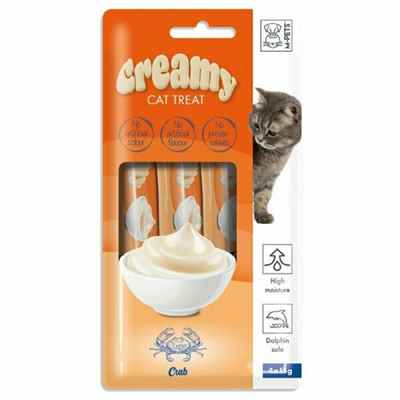 M-PETS CREAMY YENGEÇLİ KEDİ ÖDÜLÜ 4X15GR (10LU PAKET)