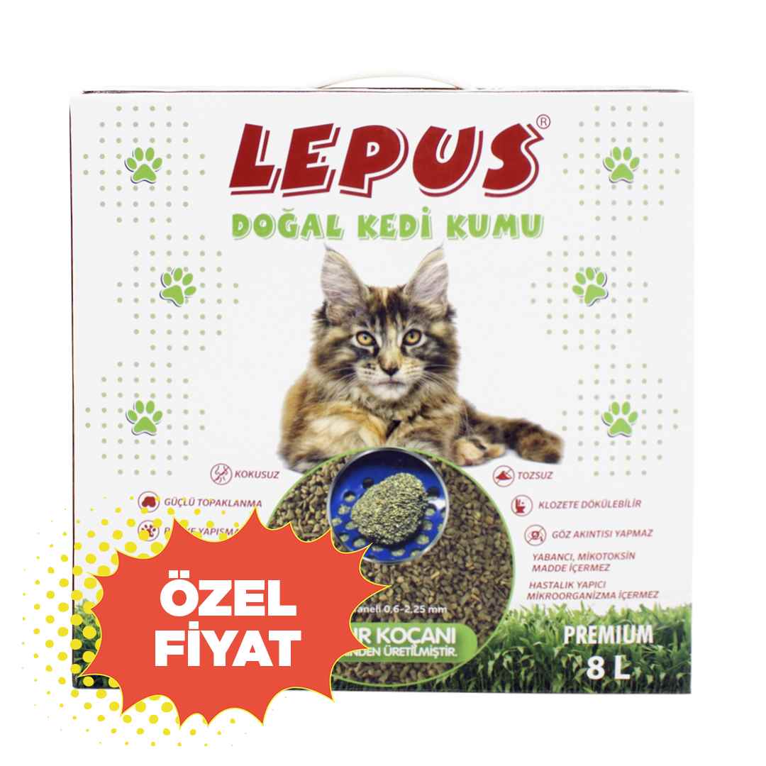 DOĞAL KEDİ KUMU 8 LT (ÖZEL FİYAT)