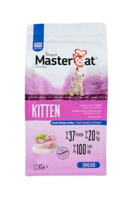 MasterCat Chicken & Rice 1.5kg Kitten 37/20 Yavru Kedi/ Tavuk & Pirinç TAHILSIZ