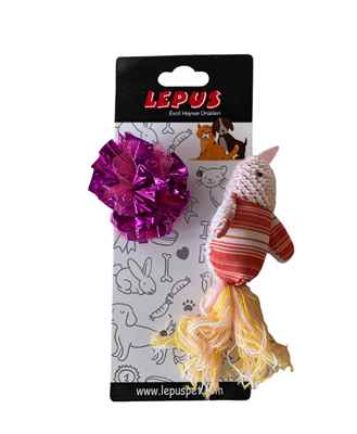 KEDİLER İÇİN 2Lİ KUŞ OYUNCAK