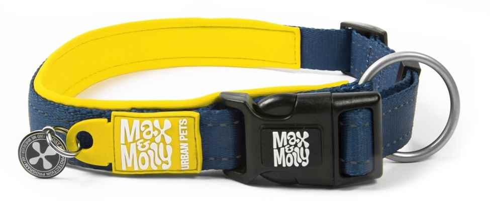 Max & Molly Smart ID Matrix Yellow Boyun Tasması-Large