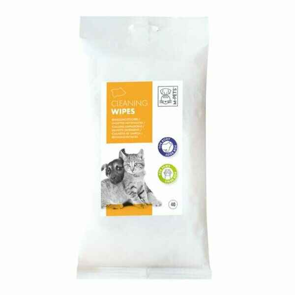 M-PETS KEDİ/KÖPEKLER İÇİN TEMİZLEME MENDİLİ 40LI