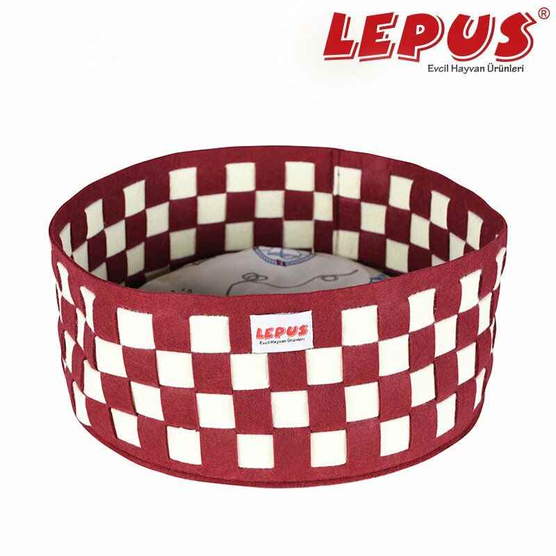 Örgü Yatak - Bordo