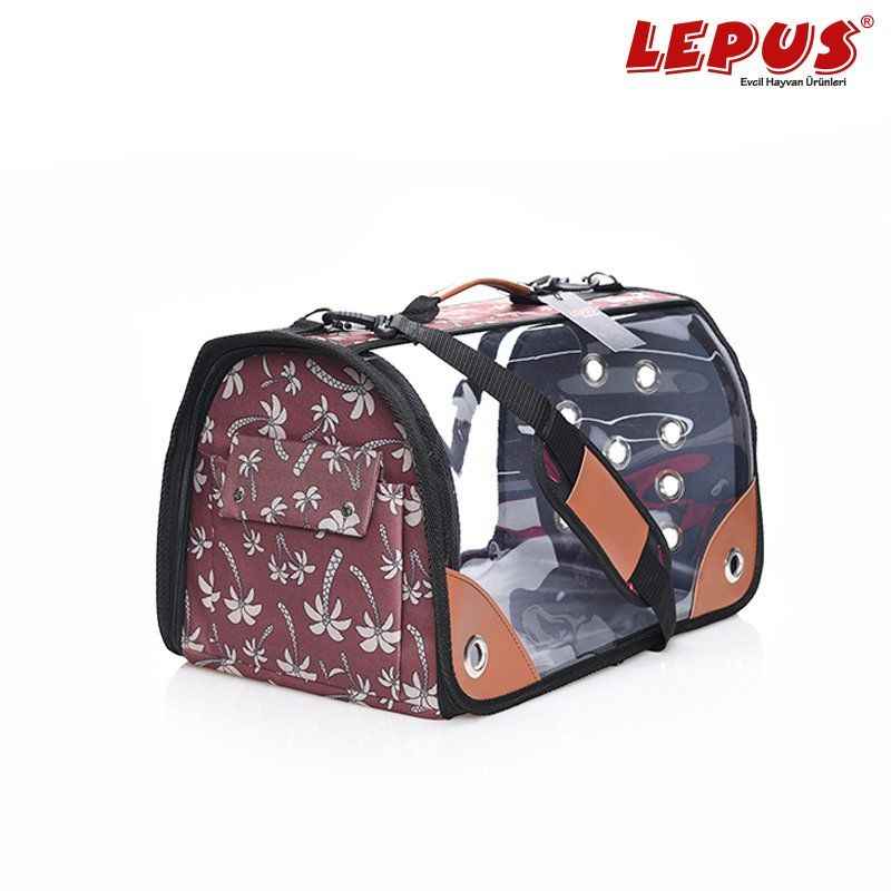 Şeffaf Fly Bag Çanta - Palmiye Kahve (Medium)