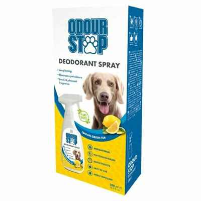 M-PETS ODOUR STOP DEODORANT SPRAY LEMON GREEN TEA 500ML