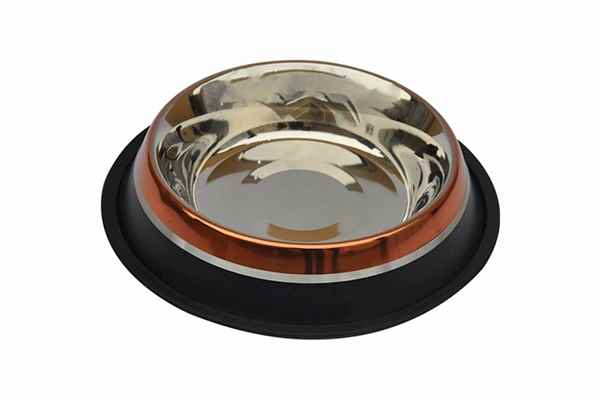 Kaymaz Tabanlı İki Renkli Mama ve Su Kabı (XS)