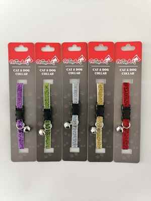 Kedi Boyun Tasması Kadife Simli 10'lu paket
