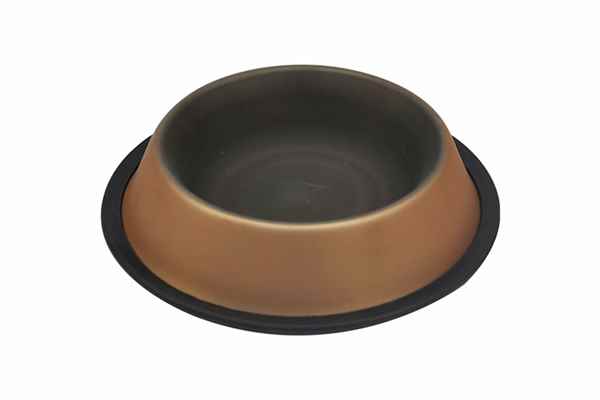 Kaymaz Tabanlı İç Dış Renkli Mama ve Su Kabı (XL)